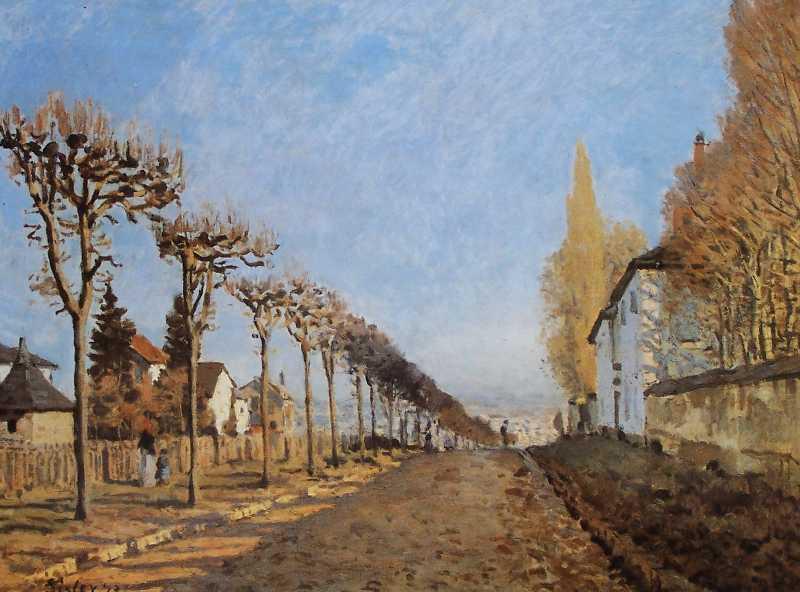 Alfred Sisley The lane of the Machine by Alfred Sisley in 1873 Germany oil painting art